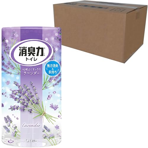 消臭力 [オフィス ビジネスに ケース販売] トイレ用 置き型 ラベンダー 400mL×18個 トイ ...