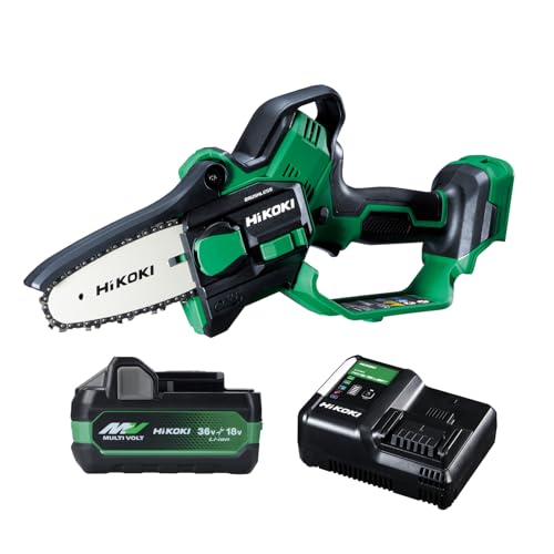 HiKOKI(ハイコーキ) 18V 充電式 ハンディ チェーンソー ミニチェンソー CS1810DD ガイドバー100mm 蓄電池・充電 送料無料