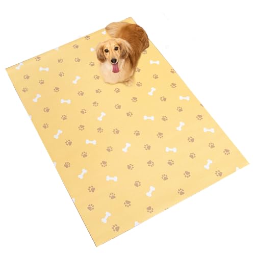 オカ(OKA) うちのコあんしん ラクペトモ 約90cm×120cm ベージュ (カットOK 滑り止め ケージマット 大判..