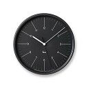 レムノス 電波時計 アナログ リキスチールクロック スチール RIKI STEEL CLOCK ブラック WR24-10 BK Lemn 送料無料
