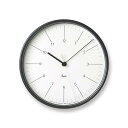 レムノス 電波時計 アナログ リキスチールクロック スチール RIKI STEEL CLOCK ホワイト WR24-10 WH Lemn 送料無料