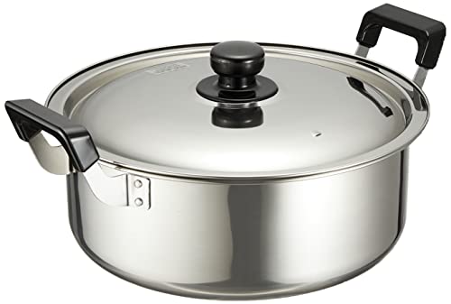 パール金属 大鍋 両手鍋 28cm 鍋蓋付 IH対応 NEWだんらん シルバー HB-1795 送料無料