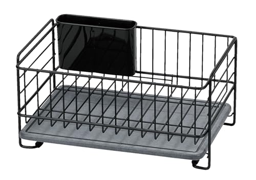 パール金属 鉄 珪藻土 トレー 水切りバスケット ミニ ブラック HB-5316 送料無料