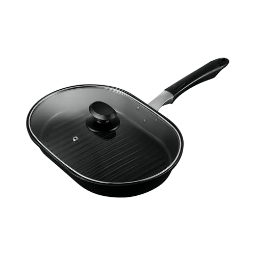 パール金属 魚焼き ワイドパン IH対応 ガラス蓋付 ふっ素加工 グリルファン HB-4539 送料無料