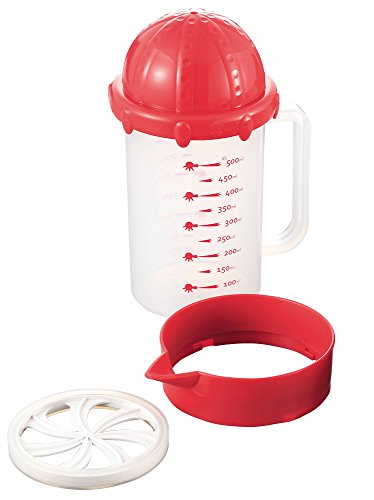 パール金属 ふりふり粉シェイカー おやつDEっSE D-501 レッド 700ml 送料無料