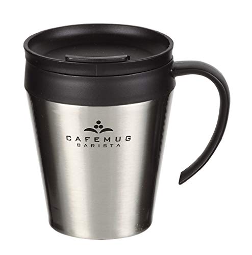 パール金属 マグカップ ミラー 330ml 真空蓋付 カフェマグバリスタ HB-3984 送料無料