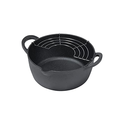 パール金属 鍋 天ぷら鍋 20cm 鉄鋳物製 IH対応 オーブン調理対応 スプラウト HB-6479 送料無料