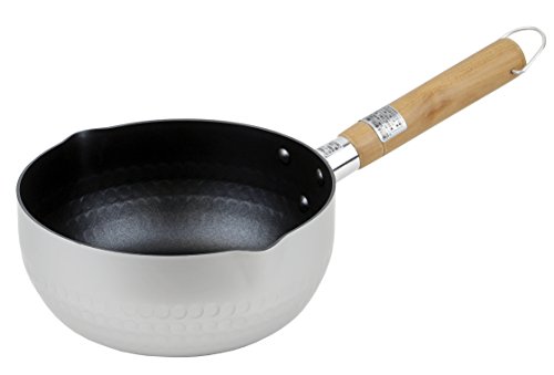 パール金属 雪平鍋 18cm ガス火専用 内面フッ素加工 外面アルマイト加工 アルミ 行平鍋 マイセレクト HB-3079 送料無料