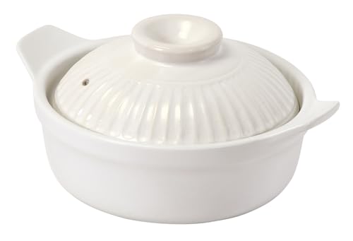 パール金属 土鍋 19cm 電子レンジ対応 白 ホワイト L-7503 送料無料