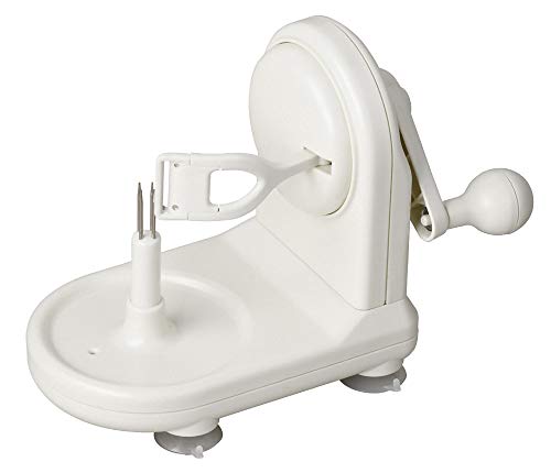 パール金属(PEARL METAL) 皮むき器(ピーラー) ホワイト 全長24×奥行12×高さ17cm アップルピーラー アラ..