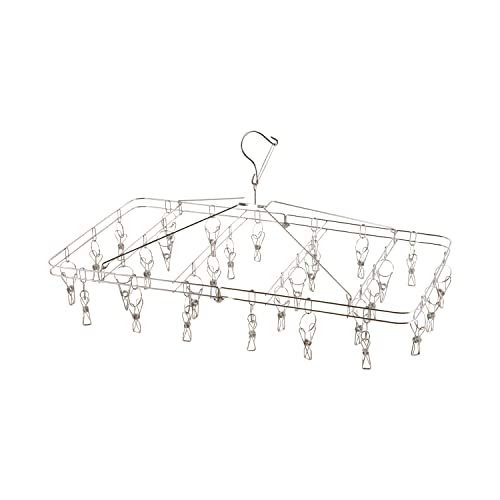 Washday Products - パール金属 洗濯 物干し ハンガー 30ピンチ フォールディングステンレス製 メタリア HB-6175 送料無料