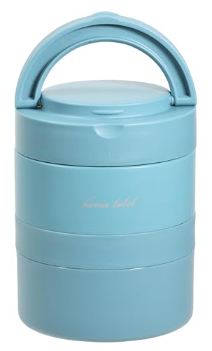 パール金属 連結式ランチジャー 700ml ステンレス製 ホームレーベル ナイルブルー DC-6008 送料無料