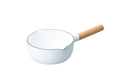 パール金属 クレヴィア ホーロー行平鍋18cm ホワイト 送料無料