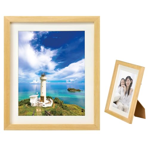 HAKUBA 額縁 MM-01 6切 木製 スタンド付 ナチュラル FWMM01-NT6 送料無料