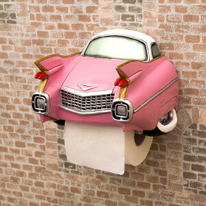 【送料無料】ペーパーホルダーカバーピンクトイレットペーパーホルダートイレカフェアンティークレトロアメリカン雑貨アメ車オールディーズおしゃれインテリアヴィンテージ風ガレージ秋月貿易あす楽対応
