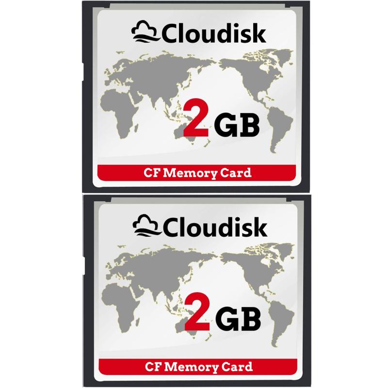 Cloudisk 2Pack Compact Flash Card (2GB)