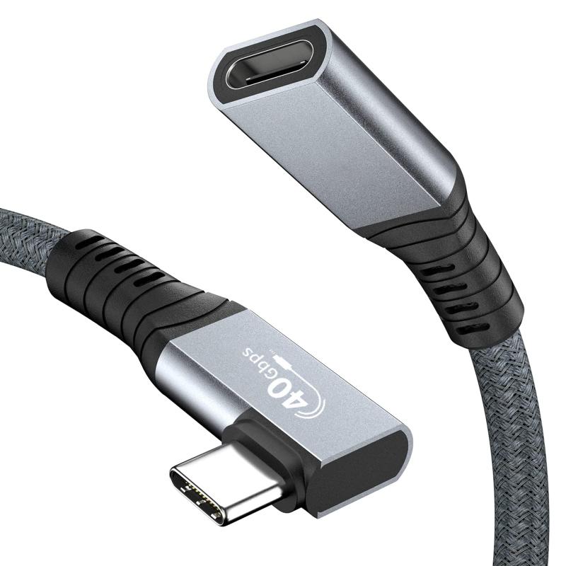 USB4 Ĺ֥ L SLEIJAOOE40Gbps®ǡž 100W/5A PD® 8K@60HzϡUSB 4.0 Type C ֥ USB4 Gen3x2 C Ĺ֥ thunderbolt 4/Thunderbolt 3/USB 3.2/USB2.0ɸʤɸߴ iMac, MacBook Pr