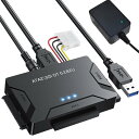 SATA USB 変換ケーブル 2.5/3.5インチ HDD/SSD/IDE/SATA USB変換アダプター 光学ドライブ/ハードディスク USB3.0接続 6TBデータお引越し UASP対応 6Gbps転送速度