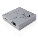 DTECH USB エクステンダー 延長器 4ポート USB2.0 エクステンダー 4分配 最大50m Cat5/5e Cat6/6e LANケーブル使用 電源アダプター USBケーブル付属(2)