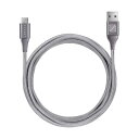 LENZZA USB Type C ケーブル USB-C & USB-A (2m) メッシュ 超高耐久 2.4A 高速充電(2)