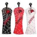 ゴルフヘッドカバー ドライバー用カバー ウッド FW用カバー ユーティリティUT用カバー 変換ダグ付き spiders スパイダー 単品(3)