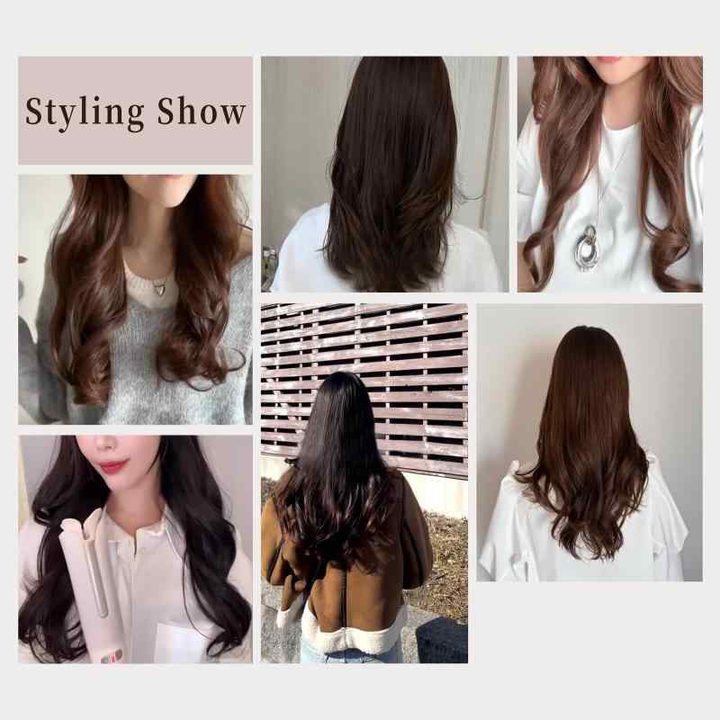 VAV 自動巻きヘアアイロン セラミックオートカールアイロン 32mmコテ 簡単便利 スタイリング カーリングワンド 初心者向け