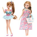 タカラトミー 『 リカちゃん ドレス LW-13 ギンガムチェック&フラワー 水着セット 』 着せ替え お人形 おままごと おもちゃ 3歳以上 玩具安全基準合格 STマーク認証 Licca TAKARA TOMY