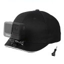 帽子,Goproベースボールハット、ヘッドストラップ GoPro用、スポーツカメラ取付ブラケット、GoPro用アクセサリー取付野球帽用頭部取付野球帽取付ホルダGoPro hero 9/8/7/6/5/4、SJCAM Gopro sessionなど