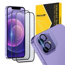 GOBUKEE iPhone 12 Series ガラスフィルム & カメラ保護ガラス [Screen Protector and Camera Lens Pr...