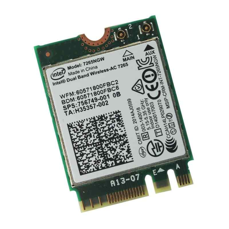 Intel Wireless-AC 7265 7265NGW 7265AC 867Mbps 2X2 NGFF Pcie Bluetooth ...