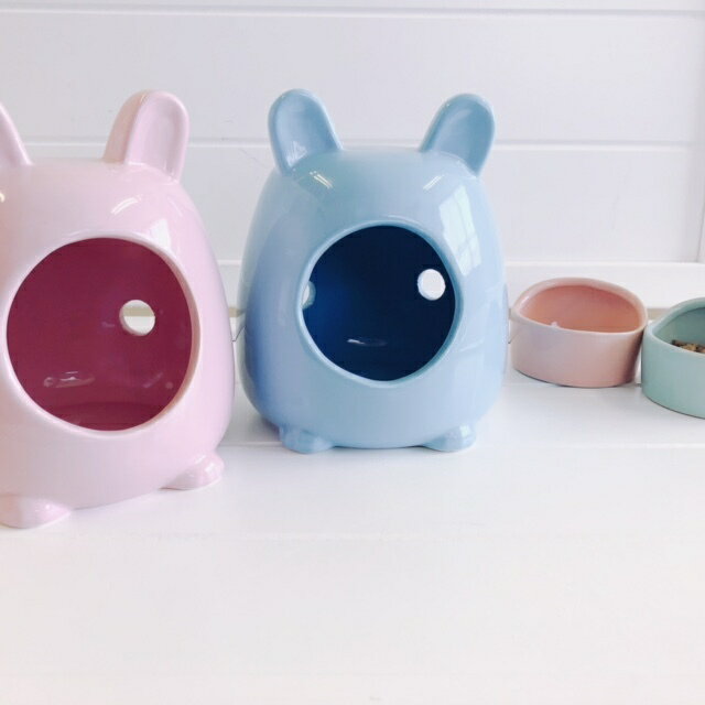 fuu 陶器のハウス うさぎ型 うさ耳 小動物...の紹介画像3