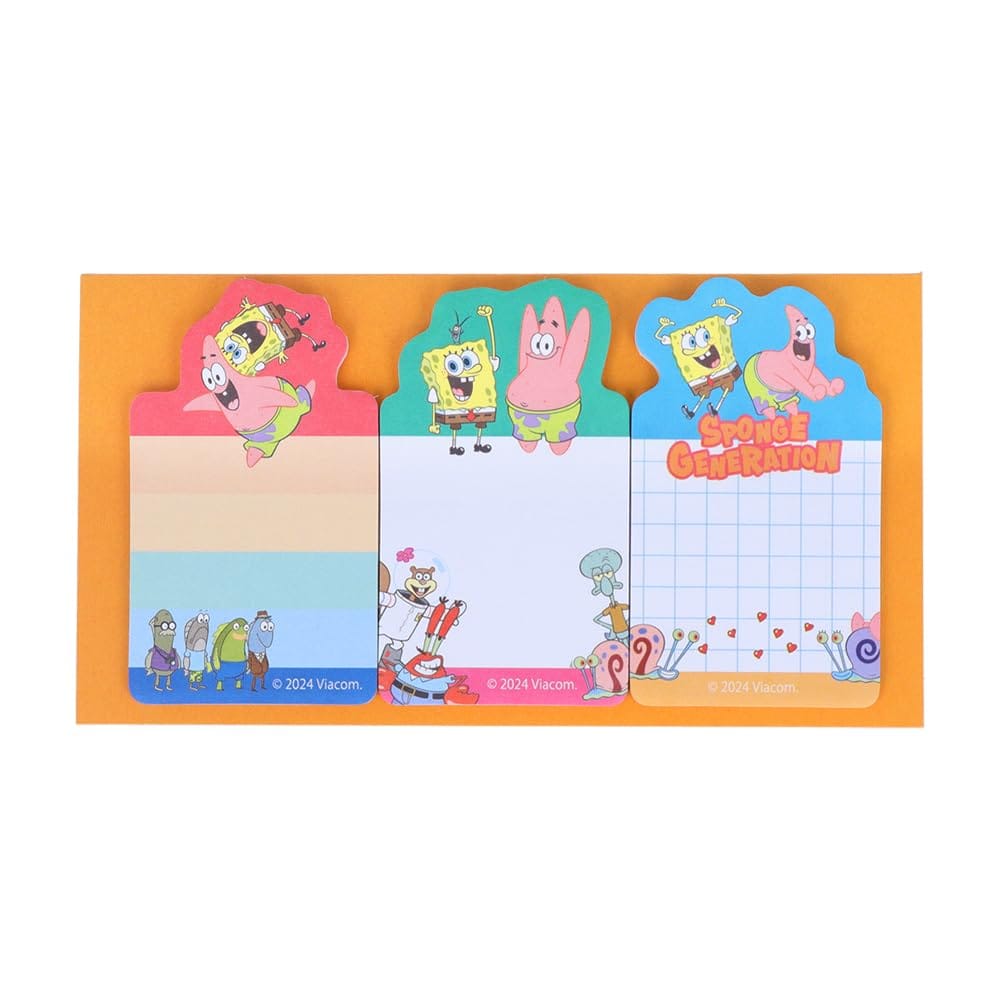 乐天商城 - サンスター文具(Sun-Star Stationery) スポンジ・ボブ 付箋 ダイカット B柄 S2844257