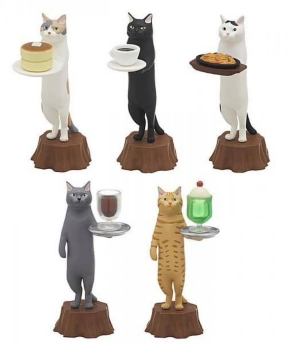 乐天商城 - 奇譚クラブ 猫ラボ ねこの純喫茶(再販) × 全5種セット フルコンプ ガチャガチャ カプセルトイ
