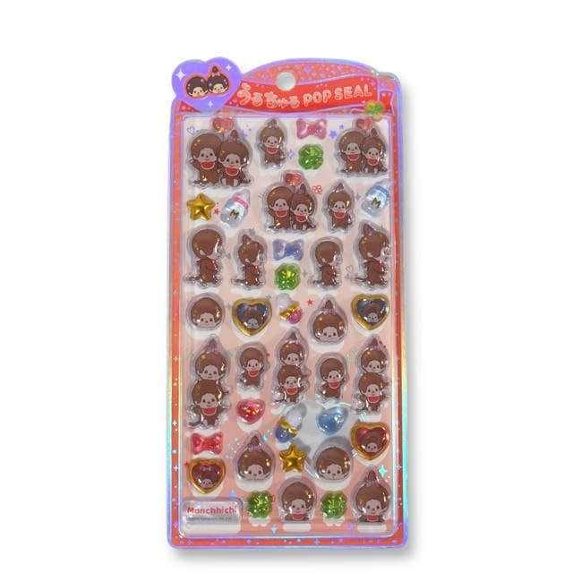 品番：136694 ぷっくりした立体感+ホログラムのキラキラ感がちゅるちゅるしててかわいさ抜群のシールです。いろんなところに貼ってアイテムをかわいくしちゃおう!。素材:エポキシ樹脂+ラメ+ホログラムラミネート加工。生産国:中国。※6個までメール便対応可。※お一人様(1アカウント)につき各商品2個までご注文いただけます。それ以上のご注文が確認された場合は自動的にご注文がキャンセルされます。。サイズ：縦=170mm　横=85mm　厚さ=5mm。