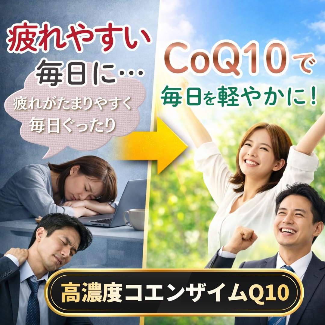 【3袋セット】還元型 コエンザイムQ10 CoQ10 L カルニチン ダイエット 脂肪燃焼 サプリメント 国内製造 60粒 30日分 最近疲れやすい・体型が気になる方へ サプリ プラス