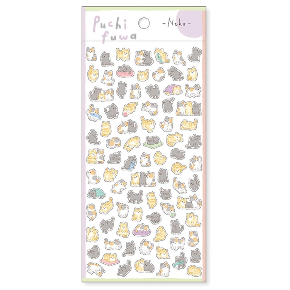 透明PET素材の動物イラストシールミニサイズでピース数が多いため、気軽に使っていただけますシール素材 : 透明PET、マットニス本体サイズ:H175×W90mmパッケージサイズ:H202×W93×D1mm重量 : 7g 透明PET素材の動物イラストシールです。ふわふわとしたかわいらしい動物たちがいっぱい!。ミニサイズでピース数が多いため、気軽に使っていただけます。