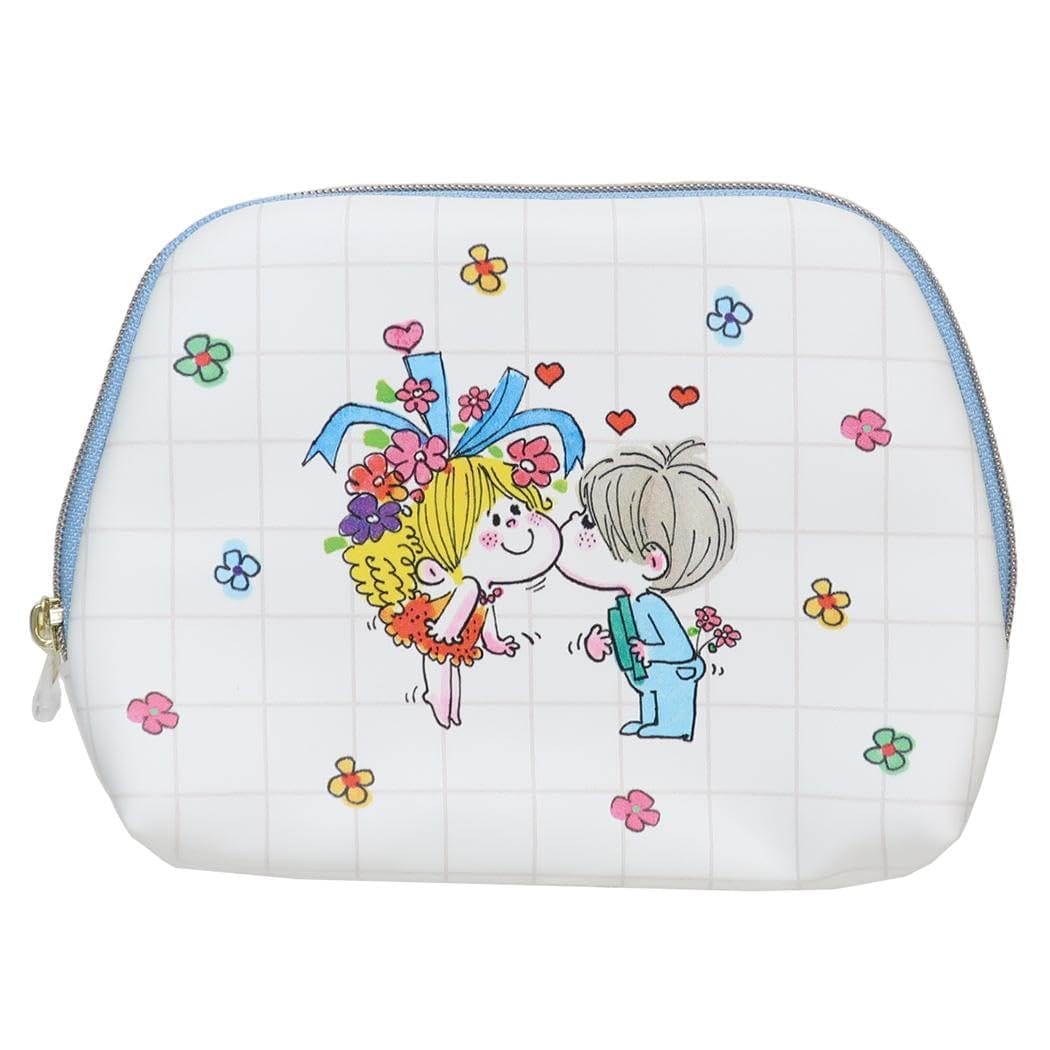 水森亜土アイテムコレクションかわいい/生活用品/小物入れ/オシャレ/ポーチ毎日使うものだからこそこだわりを 大人可愛い女性向け雑貨 唄いながら透明アクリルボードに可愛いイラストを描く[水森亜土/あどちゃん]グッズにまたまた可愛いnewアイテム登場こちらはちょっとした小物入れにもちょうどいい[ティッシュポーチ]持っていると便利なポケットティッシュと小銭やリップなど小物を一緒に持ち歩けます同シリーズのかわいい雑貨いろいろあるのでお気に入りを揃えてくださいサイズ：約160x110x35mm素材：合成皮革、ポリエステル