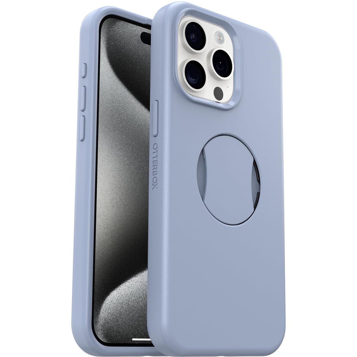 全米No1ブランド 軍事規格の3倍の強度 iPhone 15 Pro Max OTTER GRIP SYMMETRY (シンメトリー) 耐衝撃 Blue