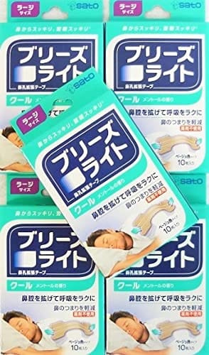 ［まとめ売り］ブリーズライト クール ラージサイズ ベージュ色タイプ 10枚入り×5個