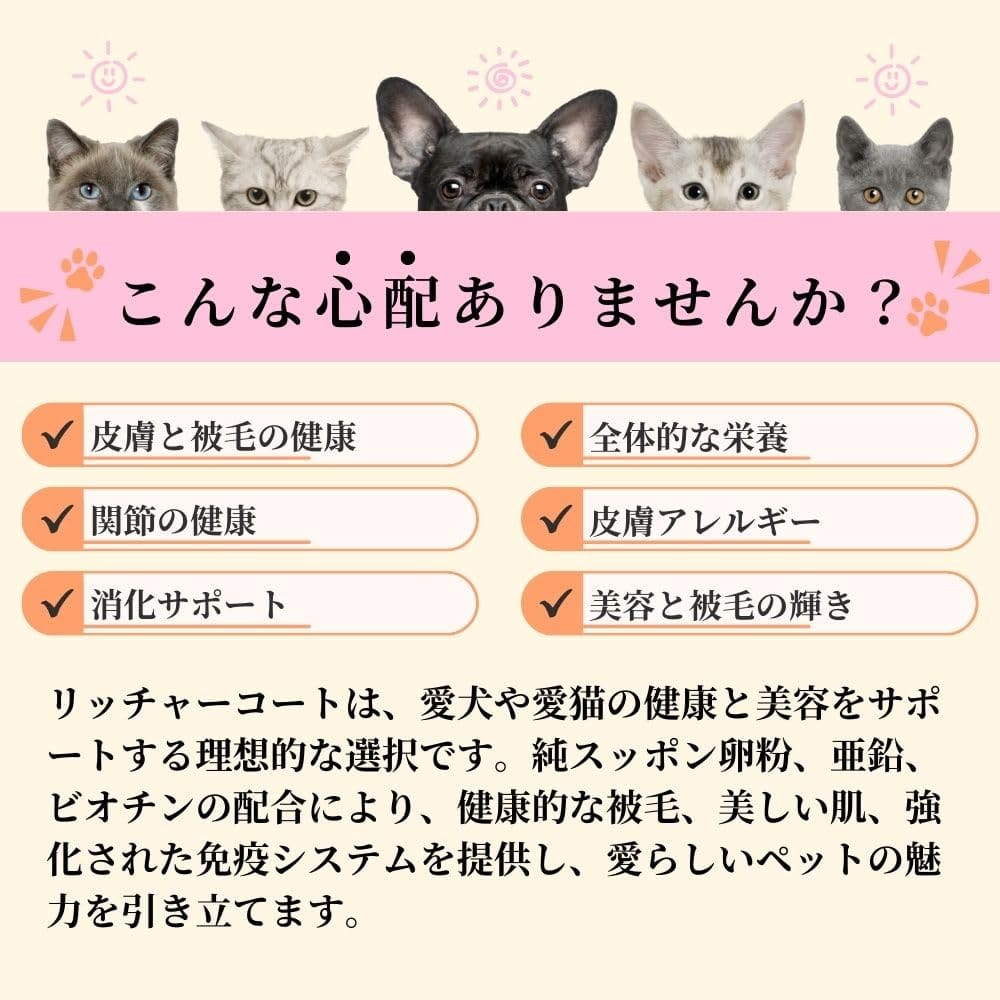 BLUE BAY リッチャーコート 爆毛 すっぽん卵粉 犬猫用栄養補助食品 100g shopfuu-10016504 shop fuu サンプル画像3