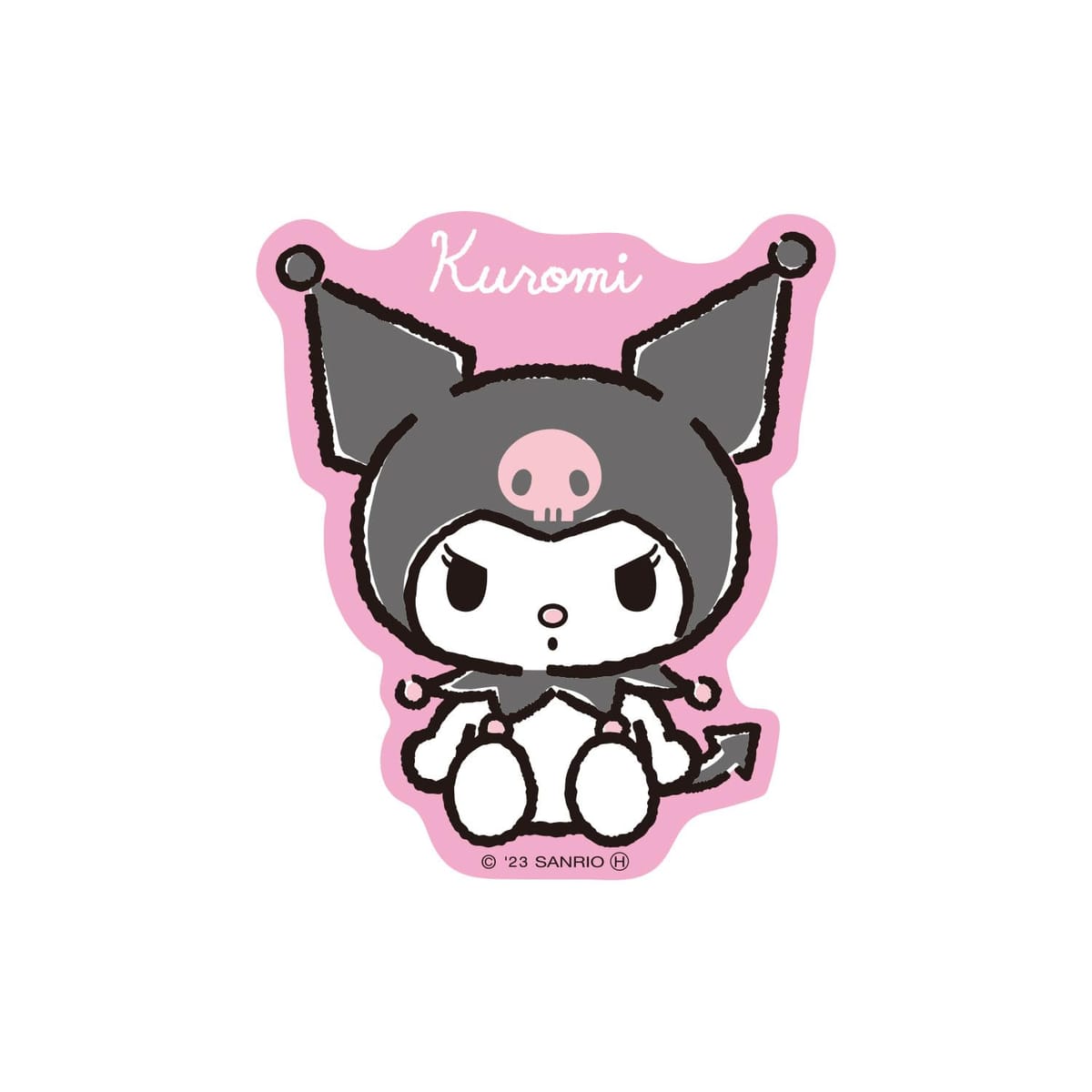(C) 2023 SANRIO CO., LTD. APPROVAL NO.638903約8×6.2cmポリ塩化ビニル