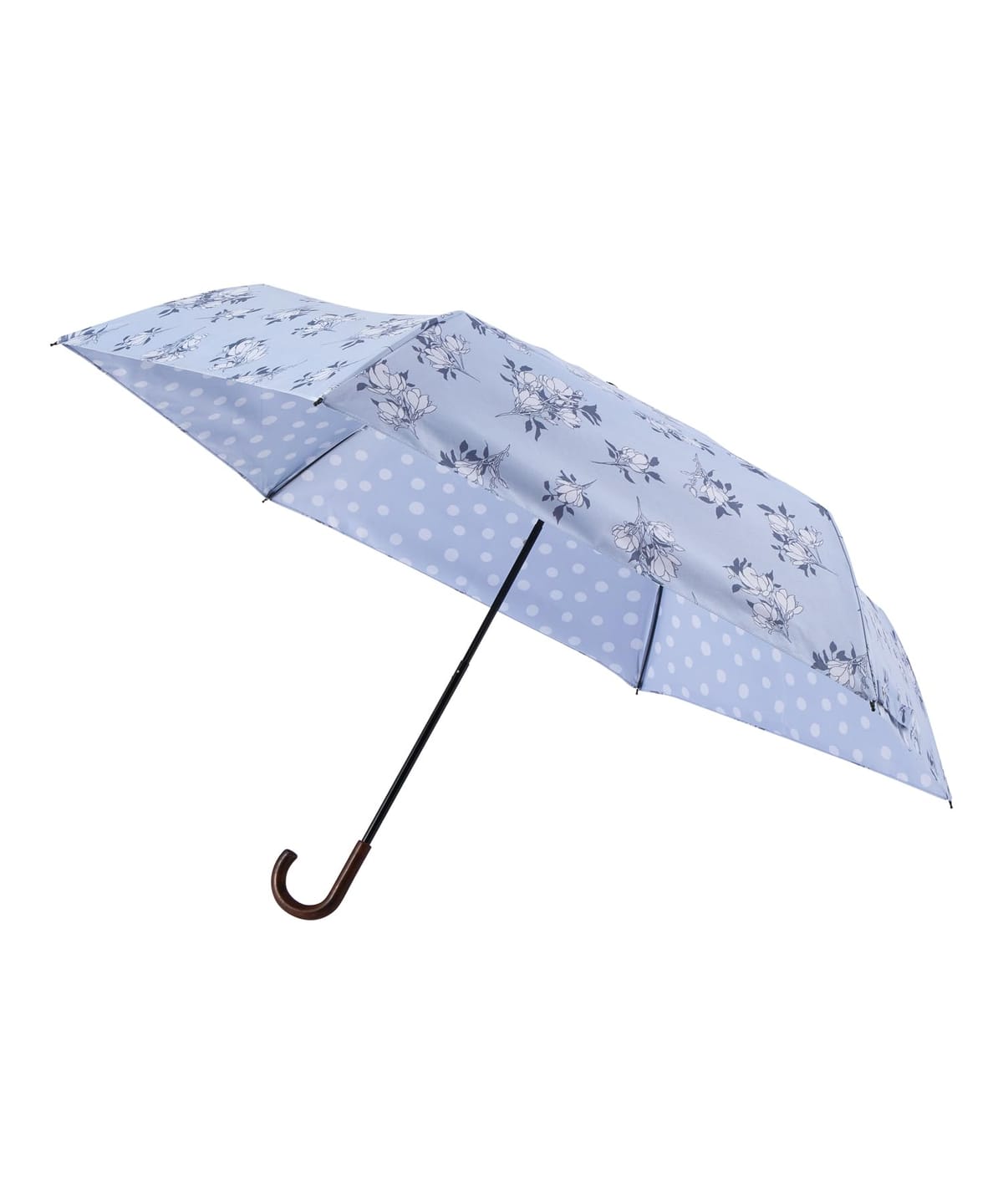 乐天商城 - estaa(エスタ) 日傘 パラソル レディース 晴雨兼用 折りたたみ傘 花柄 ドット 遮熱 遮光 UVカット 紫外線対策 紫外線遮断 54cm
