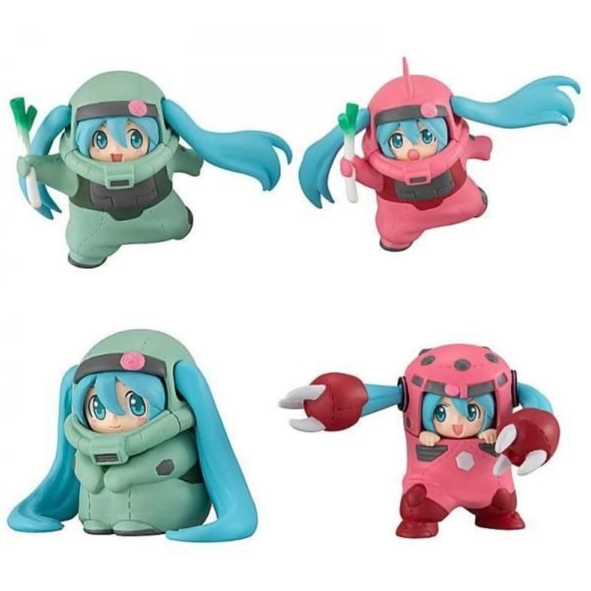 乐天商城 - BANDAI GUNDAM×MIKU Anniversary Special project. フィギュアコレクション × 全4種セット フルコンプ ガチャガチャ カプセルトイ ガンダム 初音ミク コラボ