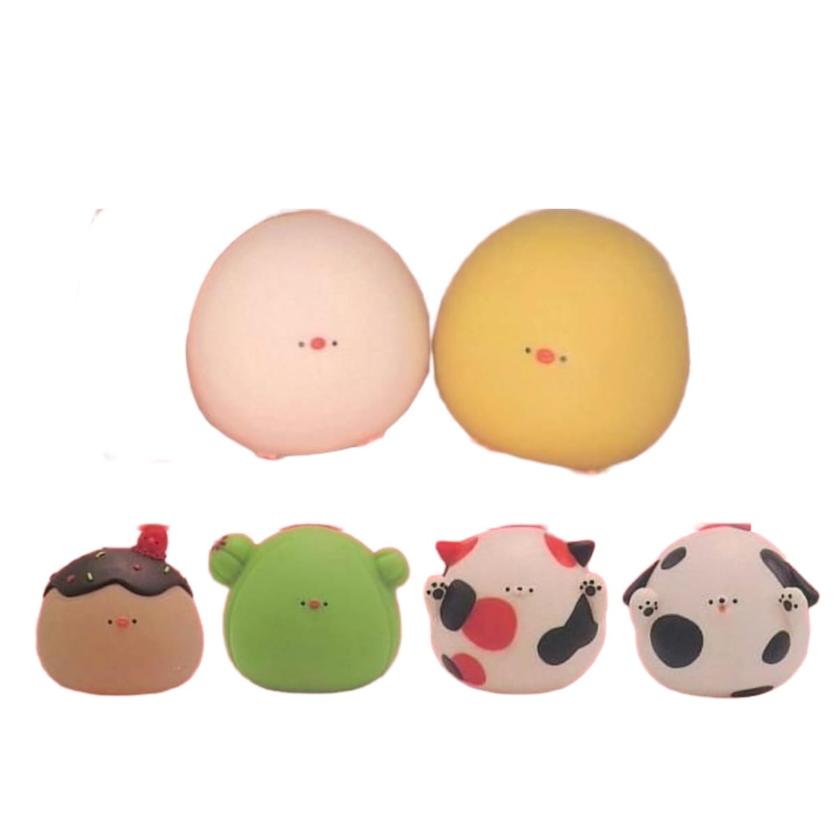 乐天商城 - トイズキャビン ぽよんぽよん ソフビコレクション × 全6種セット フルコンプ ガチャガチャ カプセルトイ