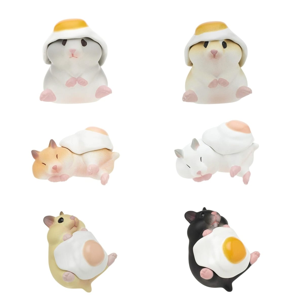 乐天商城 - 奇譚クラブ ハムエッグ2 × 全6種セット フルコンプ ガチャガチャ カプセルトイ