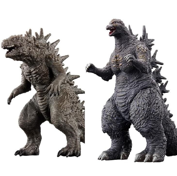 ムービーモンスターシリーズ 2体セット-ゴ(2023)・呉爾羅(2023) フィギュア, 全長約15.5cm/13.5cm