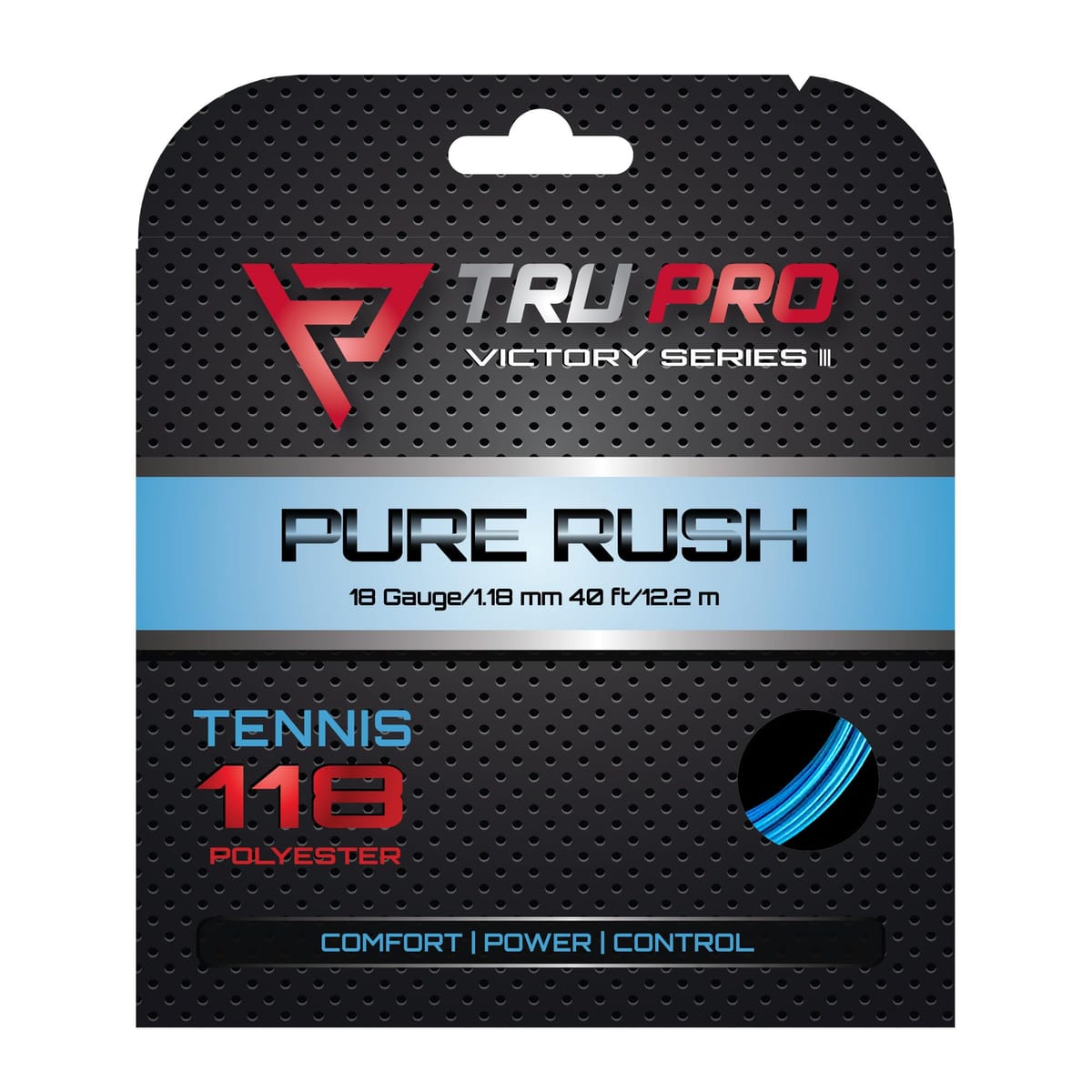TRU PRO Pure Rush - テニスストリング(ポリ):アームフレンドリー - 競技テニスプレーヤー向け