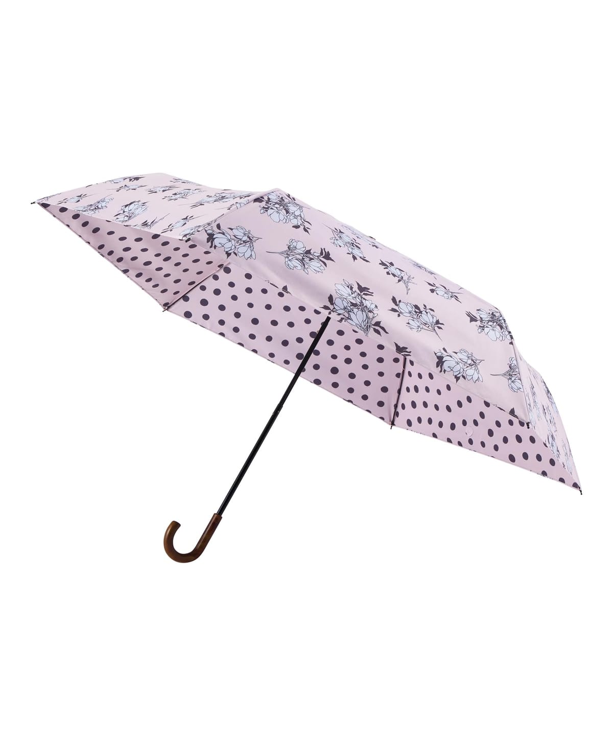 乐天商城 - estaa(エスタ) 日傘 パラソル レディース 晴雨兼用 折りたたみ傘 花柄 ドット 遮熱 遮光 UVカット 紫外線対策 紫外線遮断 54cm