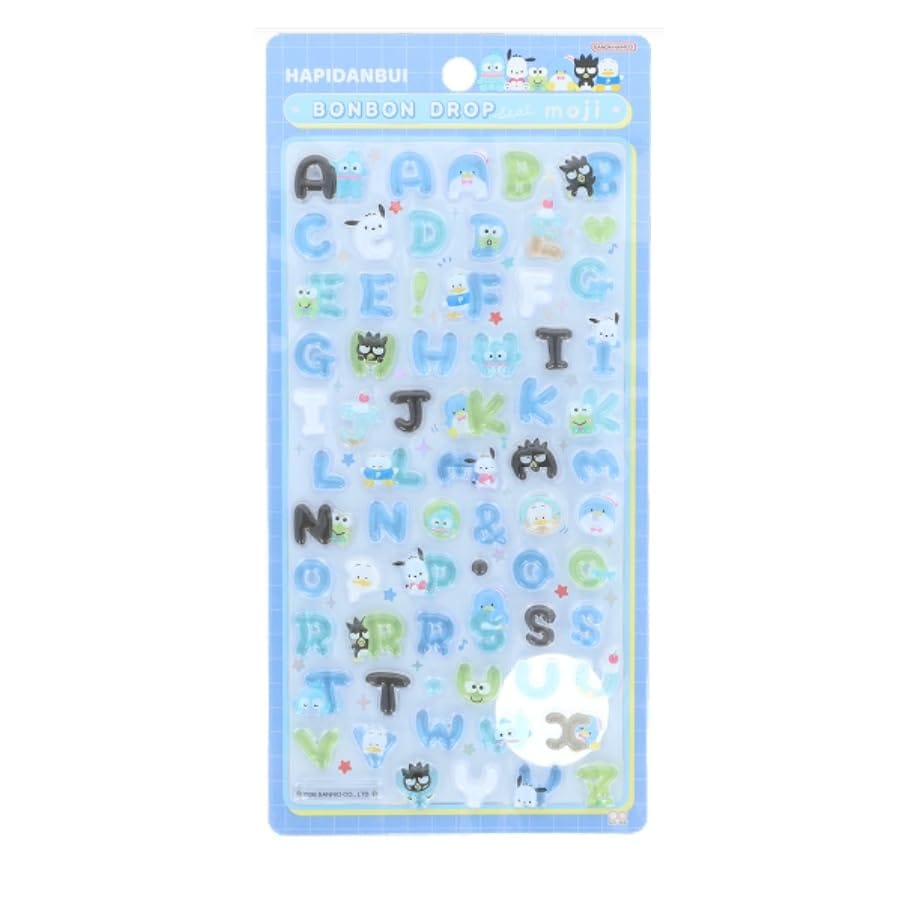樂天商城 - サンスター文具(Sun-Star Stationery) サンリオキャラクターズ グッズ ボンボンドロップシール もじ はぴだんぶい S8815615