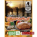 【ポイント・クーポン】 日本ハム 煮込みハンバーグ 防災食 保存食 陸上自衛隊戦闘糧食モデル 115g×20パック防災備蓄食 賞味期限5年 送料無料